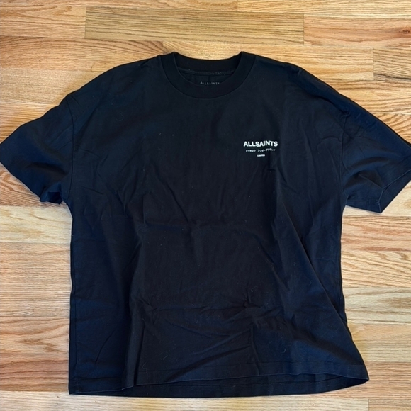 All Saints Men's Black T-Shirt - Picture 1 of 3